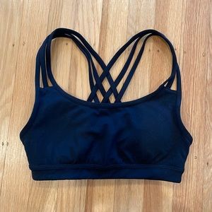 Athlete Fully Focused Sports Bra in Powervita Black XXS